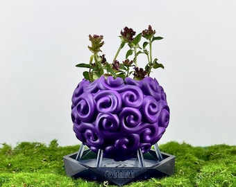 Gomu Gomu no Mi Flower Pot – Devil Fruit, Original One Piece Decoration, Home Decor, Birthday Gift