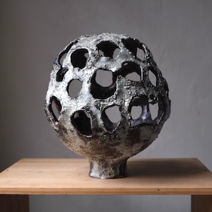Sculptural Ceramic Centerpiece | Japandi Interior | Statement Object for Dining Table