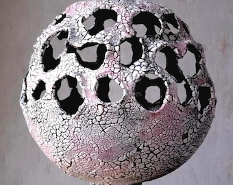 Sculptural Centerpiece, Wabi Sabi Abstract Vessel, Organic Textured Pottery, Statement Object for Modern Interior