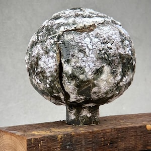 Textured Ceramic Art Vase: 11'' Sculptural Wabi Sabi Decor