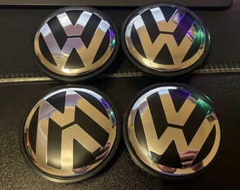 Vintage VW Volkswagen Wheel Centre Cap Badge Hub 56mm 4 pcs