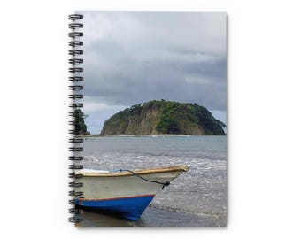 Boot op strand Notitieboek | Notitieboek met spiraallijnen