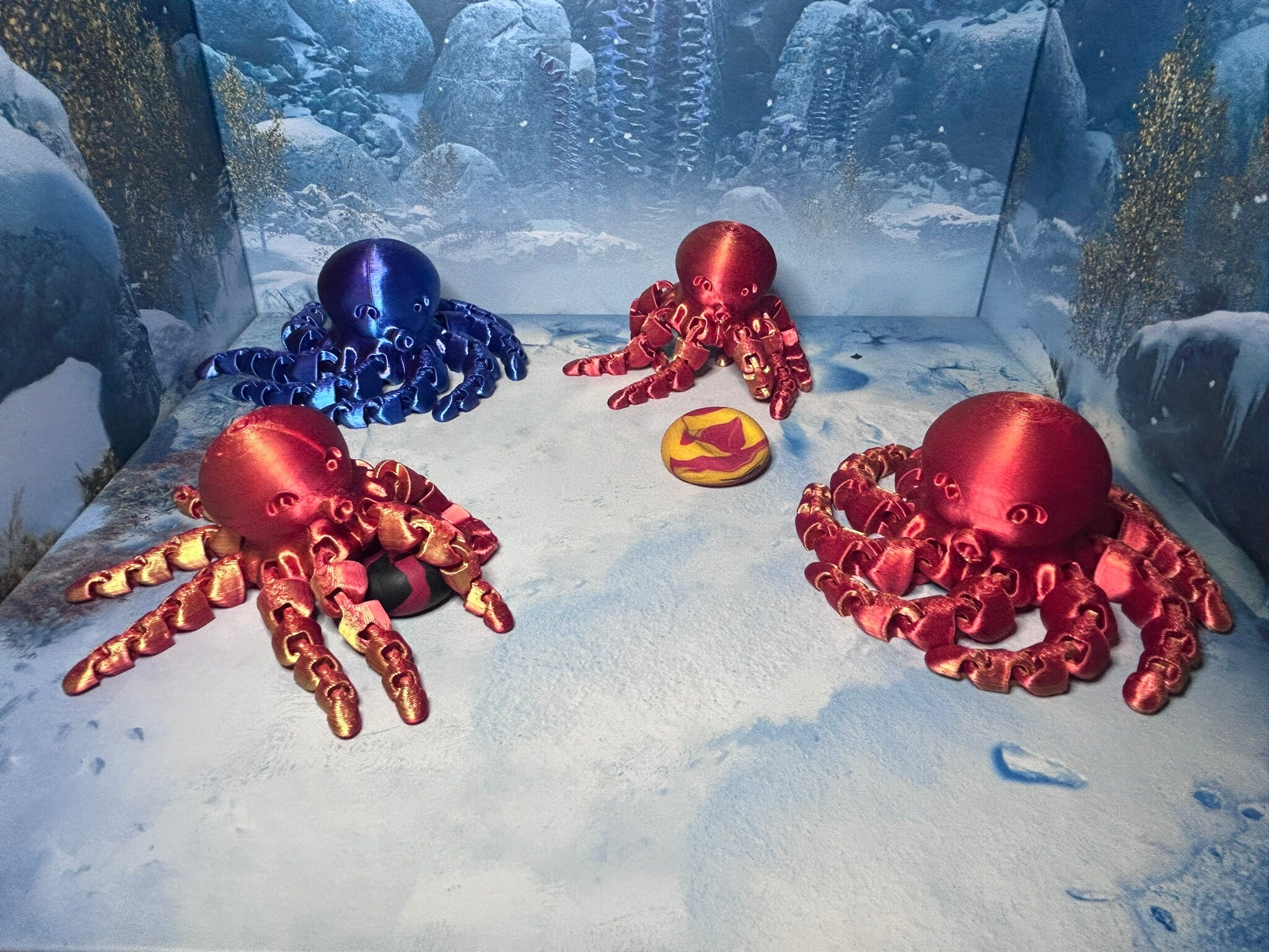 3D Printed Articulated Octopus - Flexible, Lifelike, and Customizable ...