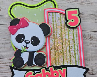 Panda Cake Topper Panda Bear Cake Topper Panda Cupcake Toppers Panda Bear Decorations Panda Birthday Decorations