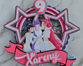 Kpop Hunters Cake Topper Huntrix Cake Topper Demon Hunters Cake Topper Kpop Demon Cake Topper Kpop Demon Hunters Birthday
