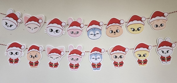 Skzoo Christmas Banner Stray Kids Holiday Party Decor Skzoo
