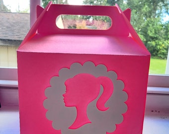 Barbie Treat Box Barbie Gable Box Barbie Candy Box Barbie Favor Box Barbie Birthday