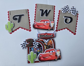 Cars High Chair Banner Cars Banner Cars Birthday Banner Lightning Mcqueen Birthday Cars Birthday Decorations Cars Mcqueen