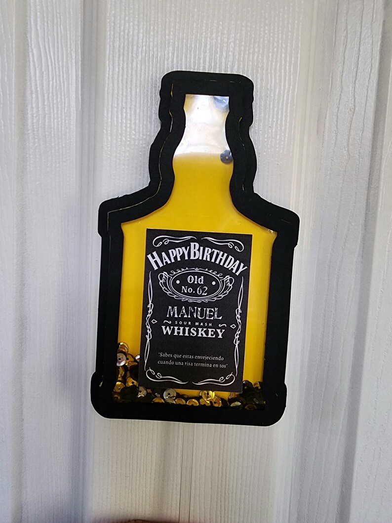 Jack Daniels Whiskey Shaker Cake Topper Whiskey Cake Topper - Etsy