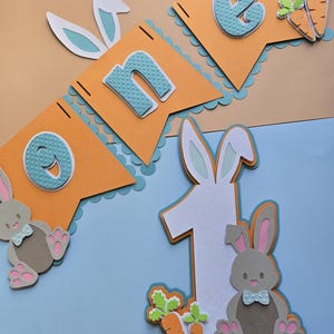 Some Bunny is One Banner Some Bunny is One High Chair Banner Some Bunny is One Pendant Banner  Bunny First Birthday Peter Rabbit Birthday