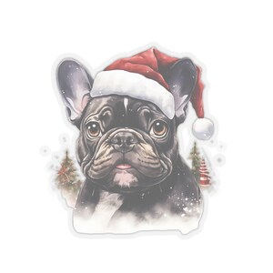 French Bulldog Stickers - Christmas Stickers - Holiday Stickers