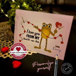 Carte d'amour pour un proche Carte de voeux pour la Saint-Valentin pour un ami Carte d'amour pour un membre de la famille Remarque