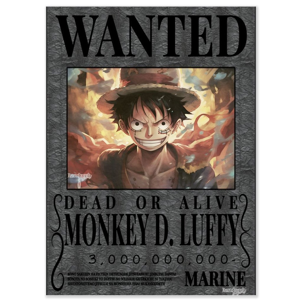 One Piece Wanted Poster - Monkey D. Luffy
