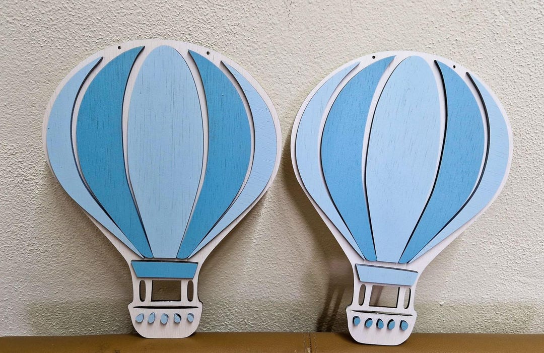 Hot Air Balloon Laser Cut File – Custom Birthday & Wall Decoration, SVG ...