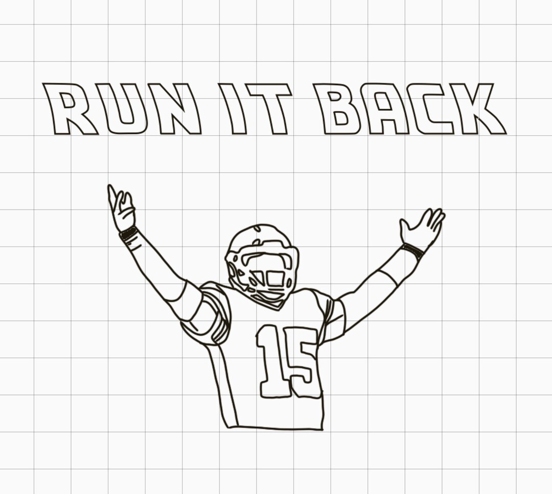 Patrick Mahomes, KC Chiefs, Run It Back PNG File Etsy