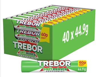 Trebor Softmints Peppermint Mints Roll x 44.9g Rolls