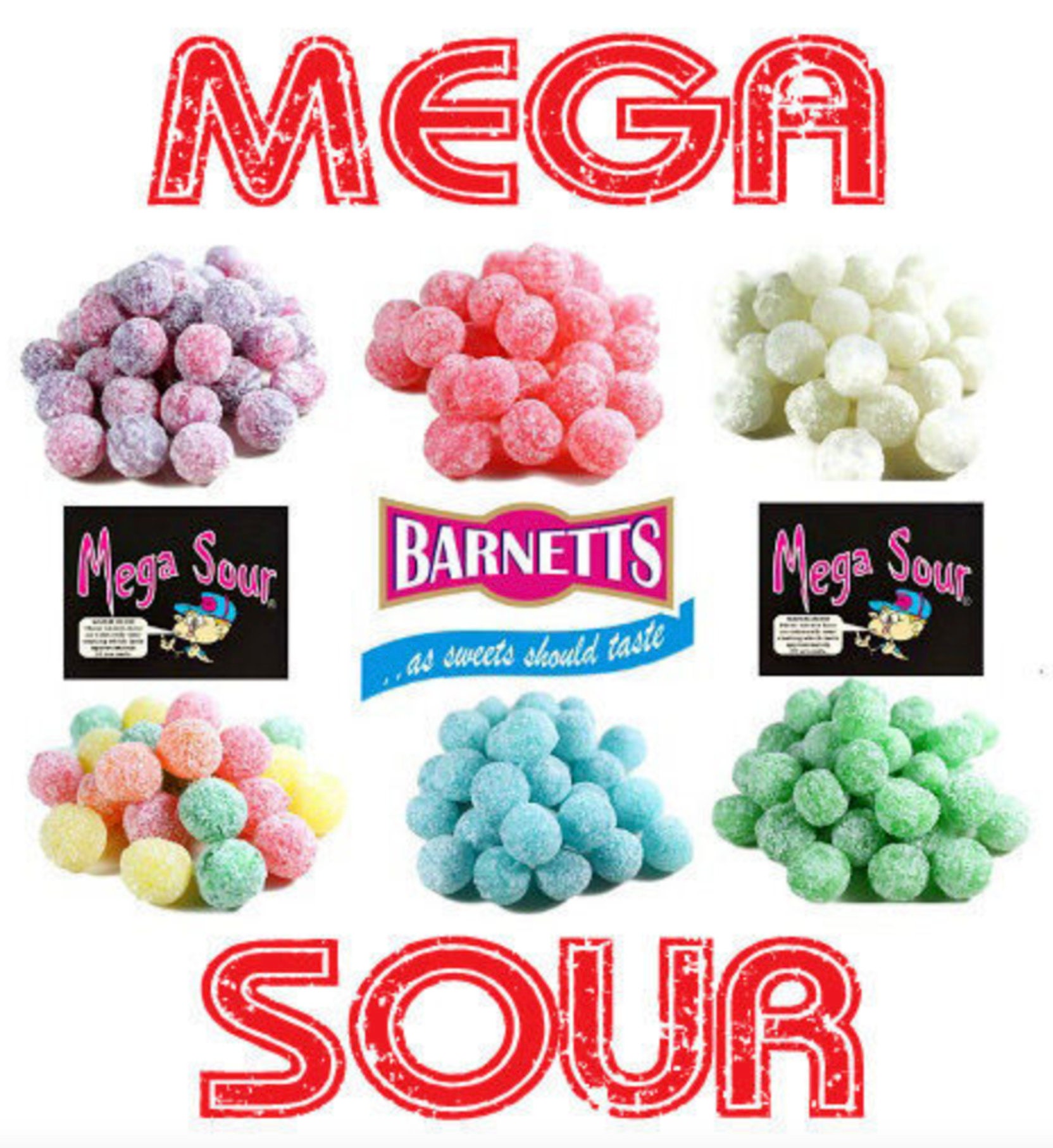 Barnetts Mega Sour Lemon - Happy Candy UK LTD