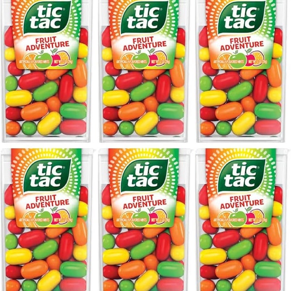TIC TAC Fruit Adventure - 6 stuks - 6 x 18 g - Glutenvrij