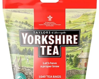 Taylors of Harrogate Yorkshire 1040 Tea Bags - 3.25kg Catering Pack, Black