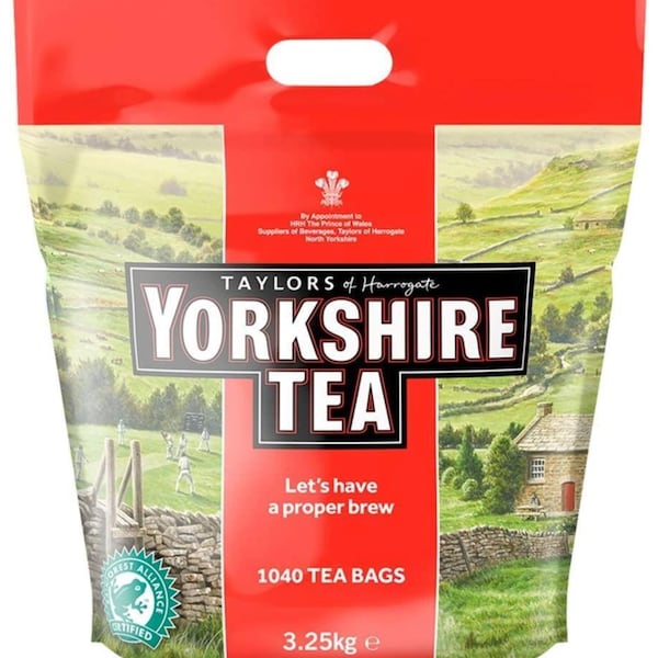 Taylors of Harrogate Yorkshire 1040 Tea Bags - 3.25kg Catering Pack, Black