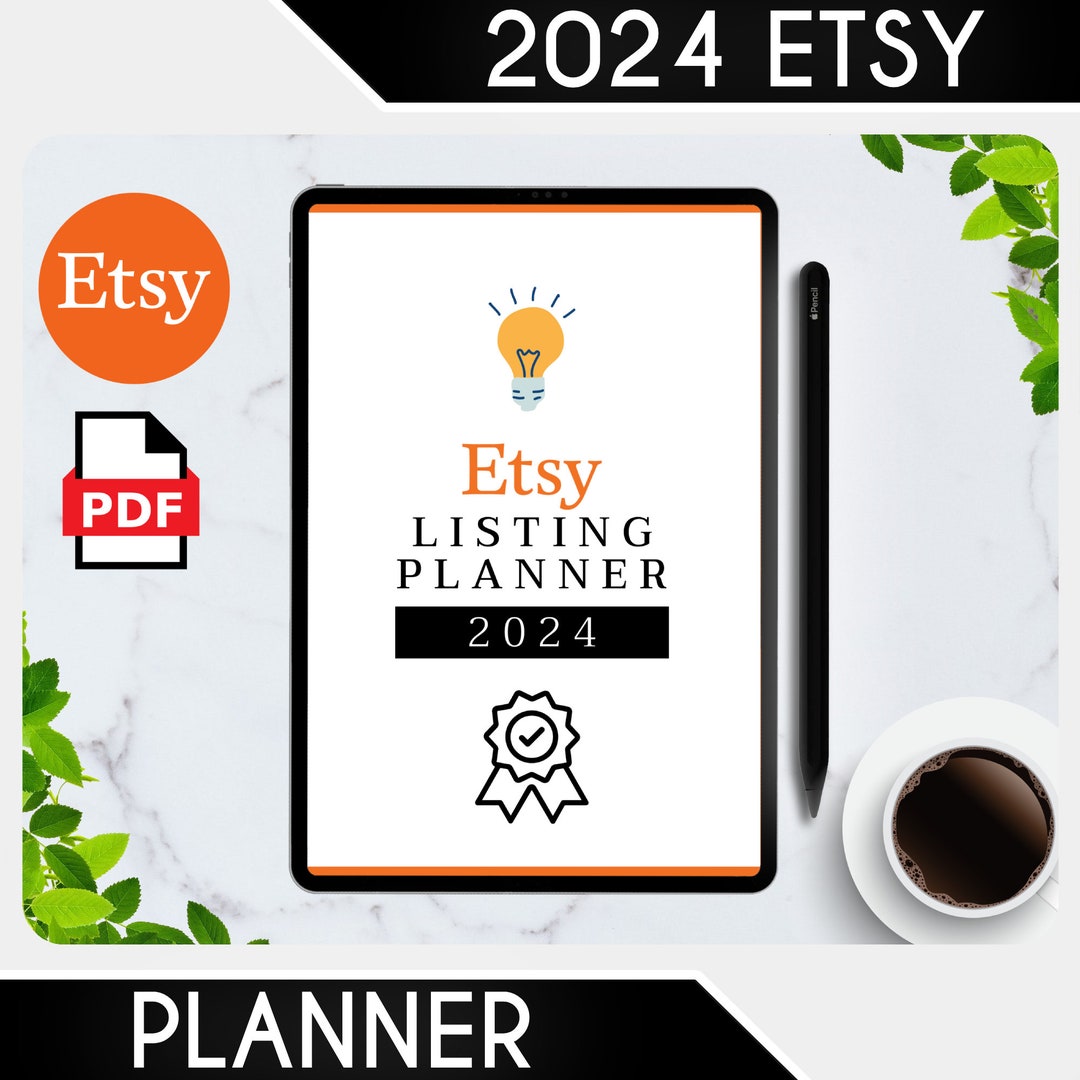 2024 ETSY Listing Planner, Etsy Shop Planner, Plan Your