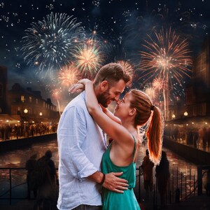Silvester Kulisse für Fotografie, Feuerwerk, Silvester, Feuerwerk Overlay, Neujahrsfeier, Feuerwerk Instant Download