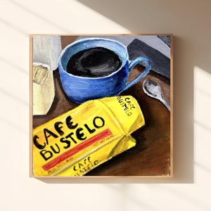 Bustelo Coffee Art Print | coffee art | coffee lover gift| coffee bar decor | kitchen decor | bustelo cafe art | espresso lover print