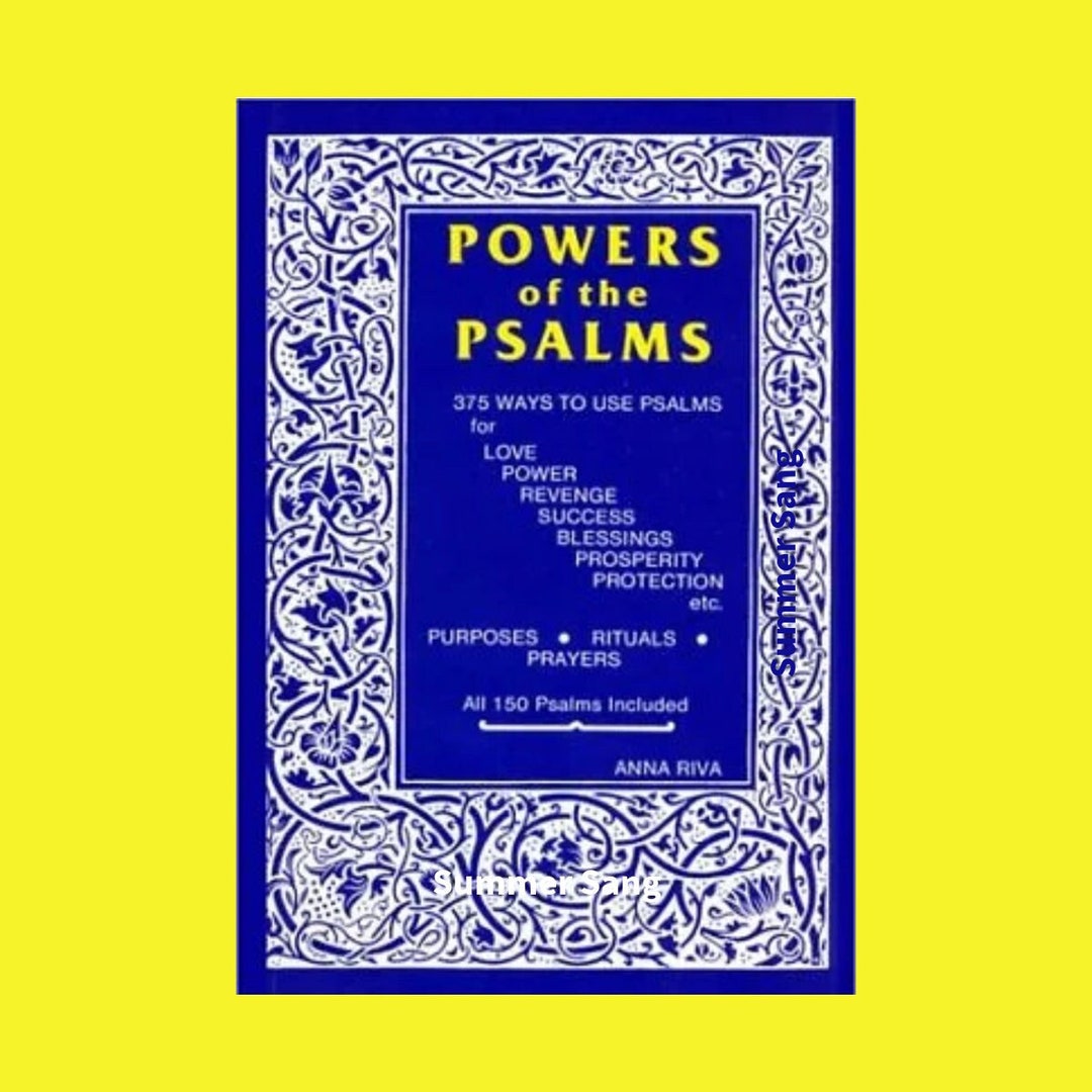 Anna Riva Power of the Psalms Pdf Instant Download - Etsy