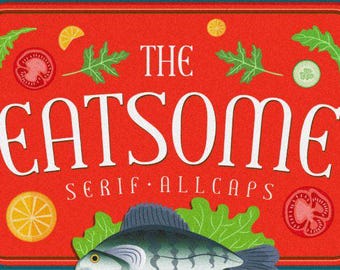 Gorgeous Serif Display Font All Caps Uppercase Font