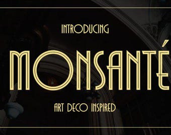 Art Deco Font Two Font Styles