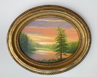 Serenity , A Sunset oil painting