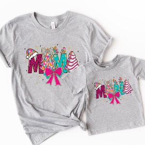 Christmas Mama Mini Shirt, Christmas Mama And Mini Shirt, Cute Family Shirt For Christmas, Matching Mama And Mini Christmas