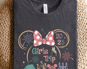 Disney Girls Trip Shirts, Girls Trip 2025, Disney Women Cruise Shirt, Girls Travel Shirt,Disney Matching Tshirt,Disney Vacation,Disney World