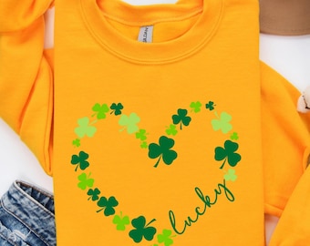 Feeling Lucky Sweatshirt, Retro St. Patrick's Day Sweatshirt, St Patricks Day Lucky Sweatshirt, St Patrick's Shirts, St Patrick Day Crewneck