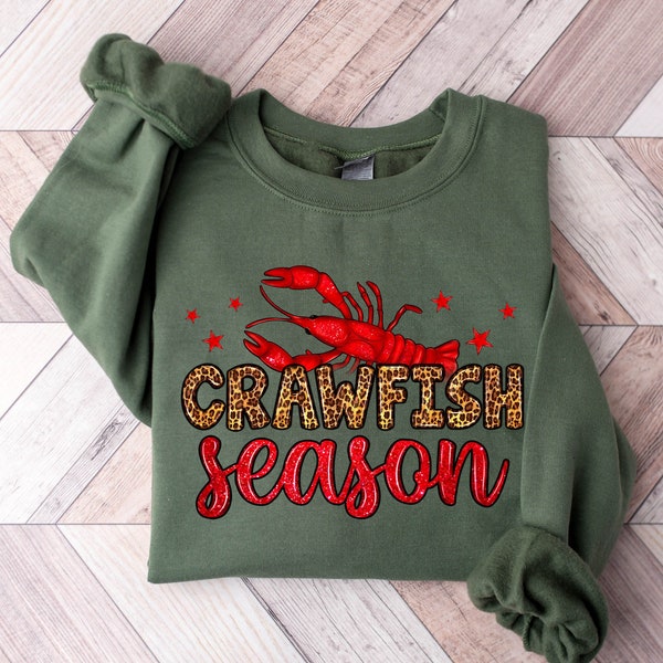 Crawfish Season Sweatshirt,Mardi Gras T-Shirt,Crawfish Lovers Sweatshirt,Crawfish Season Sweater,Crawfish Shirt,Louisiana Crew Tee