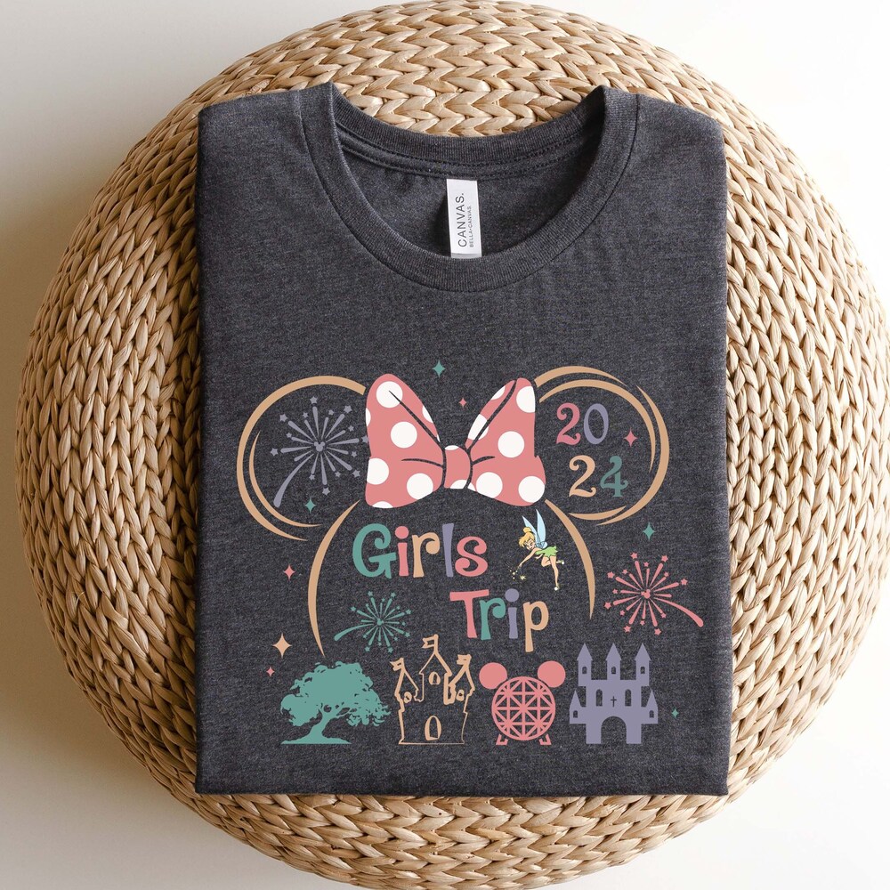 Disney Kid Shirt Disney Girls Trip Shirts, Girls Trip 2024, Disney Women Cruise Shirt, Girls Travel Shirt,Disney Matching Tshirt,Disney Vacation,Disney World Disney Couple Shirt