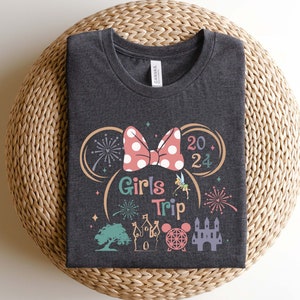 Disney Girls Trip Shirts, Girls Trip 2024, Disney Women Cruise Shirt, Girls Travel Shirt,Disney Matching Tshirt,Disney Vacation,Disney World