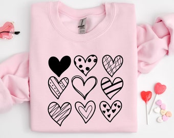 Womens Valentines Day Heart Sweatshirt,Valentine Leopard Sweatshirt,Womens Valentines Day Sweater,Valentines Day Shirt,Valentines Sweater
