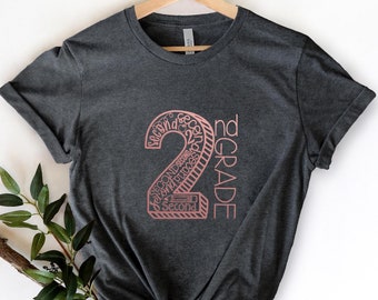 Second Grade Teacher Shirt,2nd Grade Teacher Shirt,First Day of School Shirt,Back To School Shirt,Second Grade Shirts,Teacher Shirt