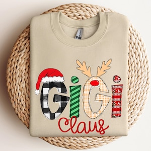 Gigi Claus Sweatshirt,Gigi Claus crewneck,Gigi Claus Hoodie,Grandma Sweater,Funny Christmas Sweatshirts,Christmas gigi gift,Grandma Gift