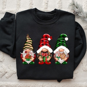 Gnome Sweatshirt, Christmas Gnome, Cute Gnomies Sweatshirt, Merry Christmas T-shirt, Gnome For The Holidays Shirt, Cute Christmas Tee