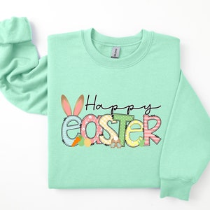 Happy Easter Shirt, Happy Easter Bunnies Shirt, Bunny Shirt, Easter Bunny Shirt, Cute Easter Shirt, Leopard Bunny Shirt, Easter Matching Tee