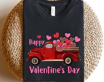 Valentine Truck Shirt, Love Shirt, Couple Shirt, Matching Couple Shirt, Valentines Day Shirt, Valentines Shirt, Valentines for Girls