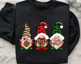 Gnome Sweatshirt, Christmas Gnome, Cute Gnomies Sweatshirt, Merry Christmas T-shirt, Gnome For The Holidays Shirt, Cute Christmas Tee