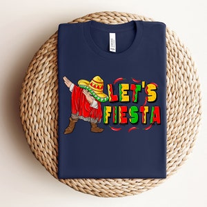 Let&#39;s Fiesta Shirt, Cinco De Mayo Tshirt, Fiesta Themed Party T-Shirt, Mexican Party, Fiesta Bachelorette Tees, Family Matching Shirt