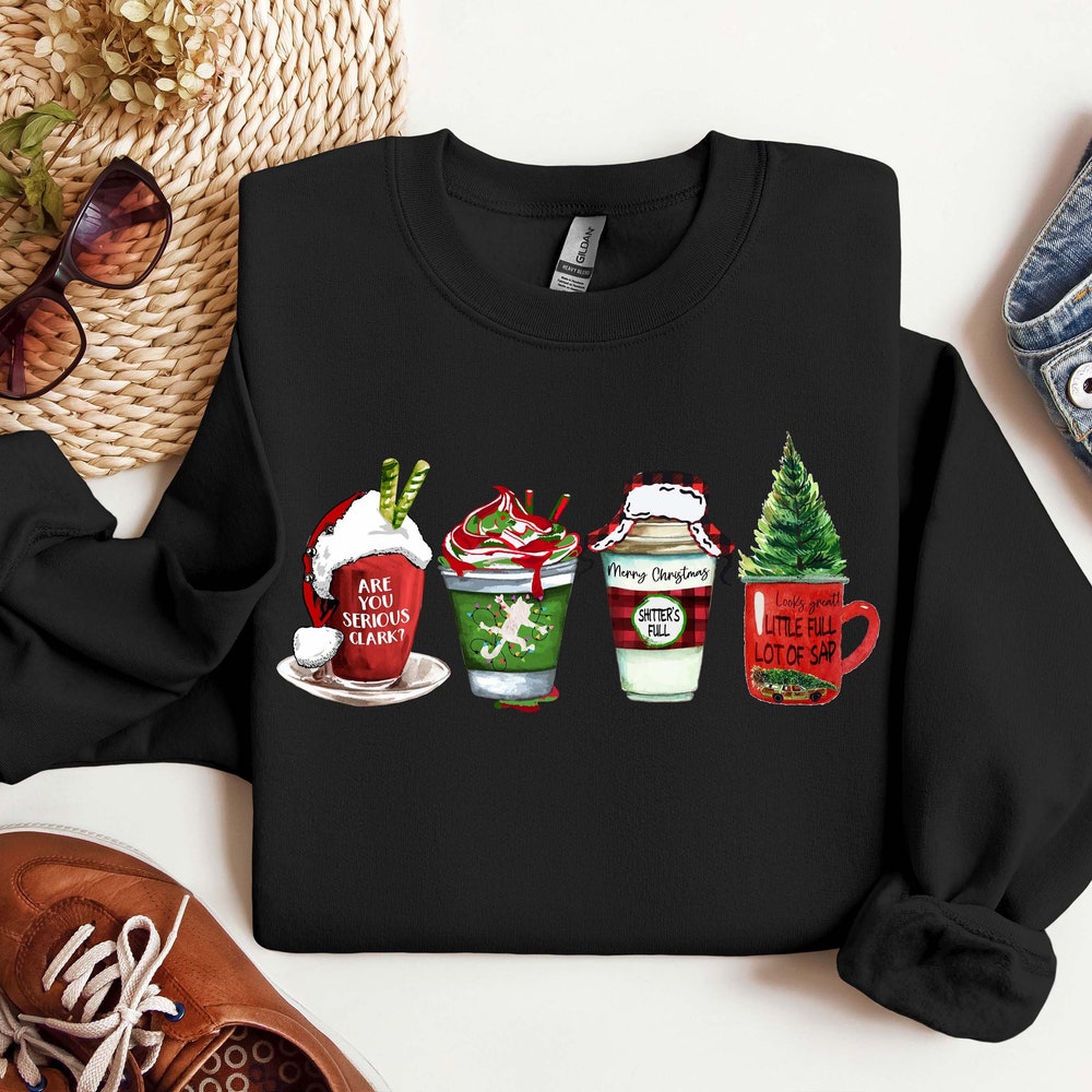 Christmas Latte Sweatshirt, Christmas Coffee Sweatshirt, Christmas Sweatshirt, Coffee Lover Sweatshirt, Latte Sweatshirt, Coffee Sweatshirt
