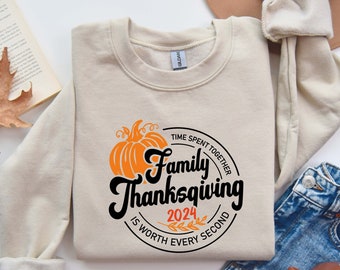 Thanksgiving Family Sweatshirt, Family Thanksgiving 2024, Family Dinner Tshirt, Family Thanksgiving Cruise, Thanksgiving Crew Shirt