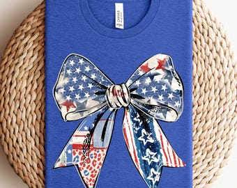 Coquette 4th Of July Shirt, Coquette Bow 4th Of July, 4th Of July Shirt, Coquette American Flag, Patriotic Coquette Shirt, Patriotic Shirt