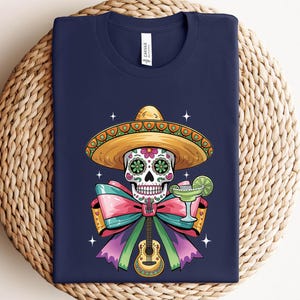 Fiesta Sugar Skull Shirt, Margarita Shirt, Fiesta Squad Shirt, Fiesta Party Shirt, Mexican Party Shirt, Hispanic Party Shirt