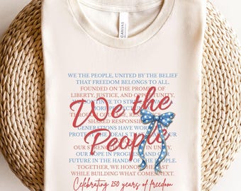 We The People Shirt, 4th of July Sweatshirt, 1776–2026 Patriotic Tee, 250 Years of Freedom T-Shirt, Matching Independence Day USA Outfit